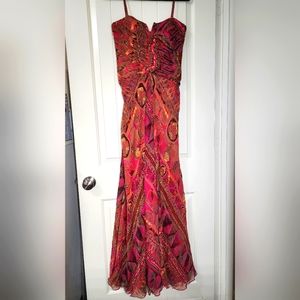 Spaghetti Strap Pink Maxi Dress Size 6